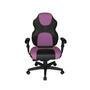 Cadeira Gamer Design Office Diretor, Linha Gamer Racing, ate 110 Kg, Sem Almofada, Roxo com Preto
