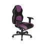 Cadeira Gamer Design Office Diretor, Linha Gamer Racing, ate 110 Kg, Sem Almofada, Roxo com Preto