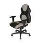 Cadeira Gamer Design Office Diretor, Linha Gamer Racing, ate 110 Kg, Sem Almofada, Cinza Claro com Preto