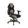 Cadeira Gamer Design Office Diretor, Linha Gamer Racing, ate 110 Kg, Sem Almofada, Cinza Claro com Preto