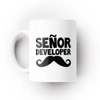 Caneca Senor Developer Geek nerd KaBuM