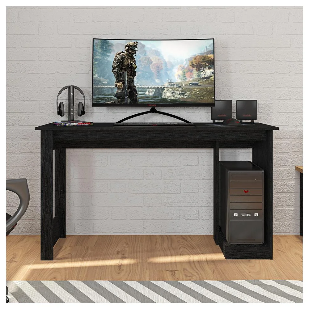 Imagem 4 de 5 do produto Mesa Gamer para Computador Caemmun, 136 Cm, Até 25kg, Preta