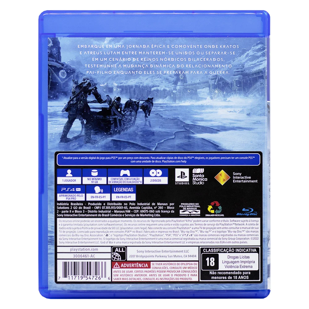 Imagem 3 de 5 do produto Jogo God of War Ragnarök, Edição Standard PS4 - Mídia Física