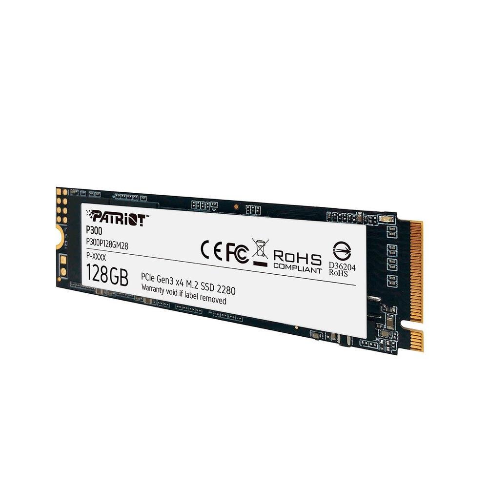 Imagem 3 de 5 do produto SSD 128GB Patriot P300, M.2 2280 Pcie 3x4 Nvme 1.3, Leitura 1600MB/s, Grav. 600MB/s - P300p128gm28