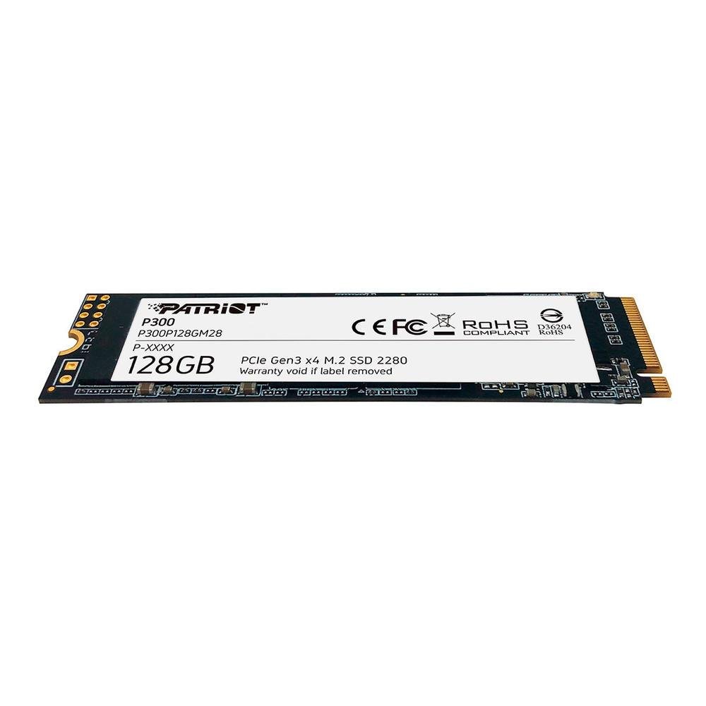 Imagem 5 de 5 do produto SSD 128GB Patriot P300, M.2 2280 Pcie 3x4 Nvme 1.3, Leitura 1600MB/s, Grav. 600MB/s - P300p128gm28