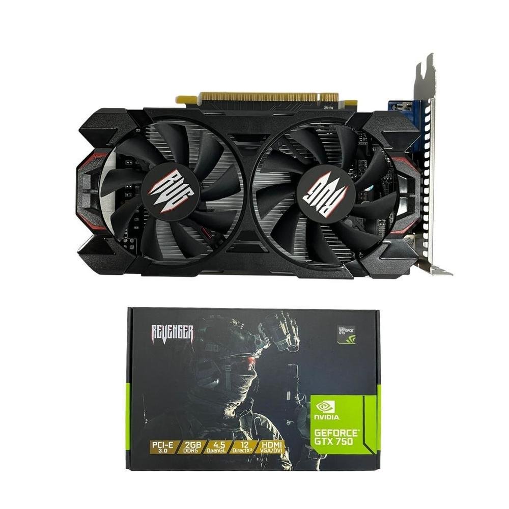 Placa de Vídeo Knup NVIDIA GeForce Revenger GTX 750, 2GB, VGA, DVI, HDMI - GTX750/2G