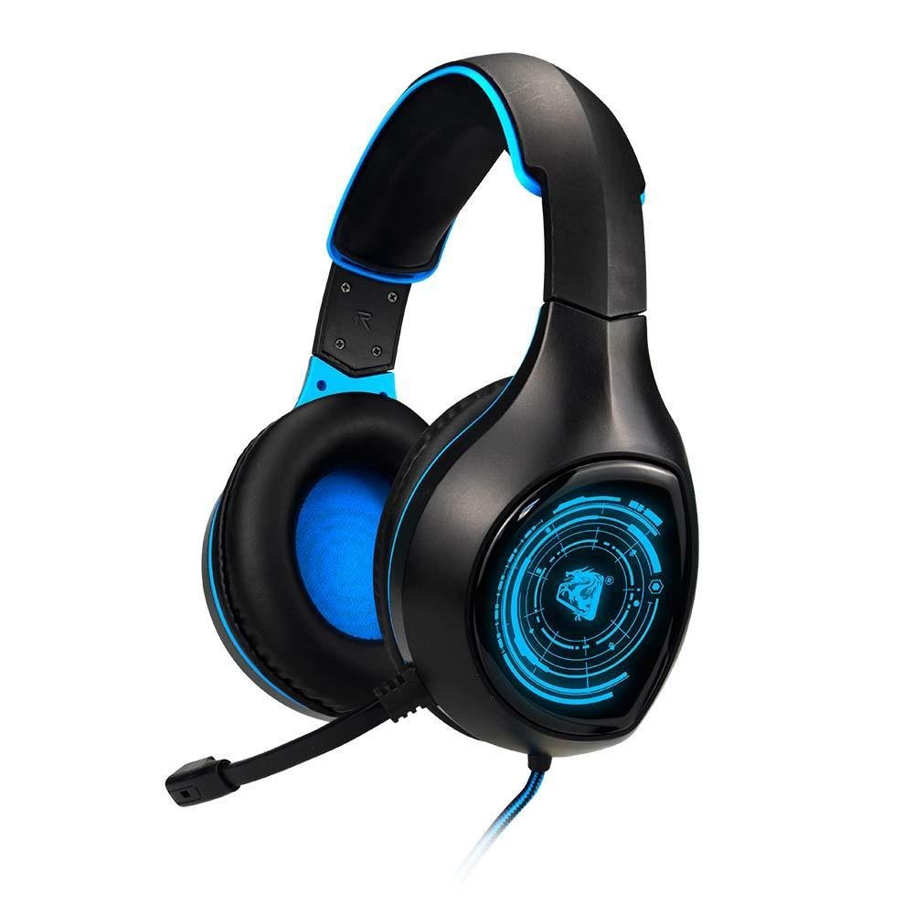 Headset Gamer Elg Saphyr, 50mm, P3 USB, Azul KaBuM!
