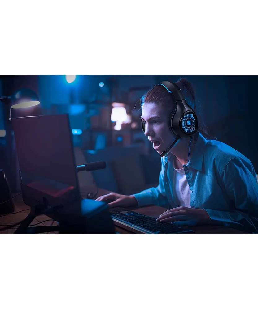 Imagem 4 de 5 do produto Headset Gamer Elg Saphyr, 50mm, P3 + USB, Azul - Hgsr
