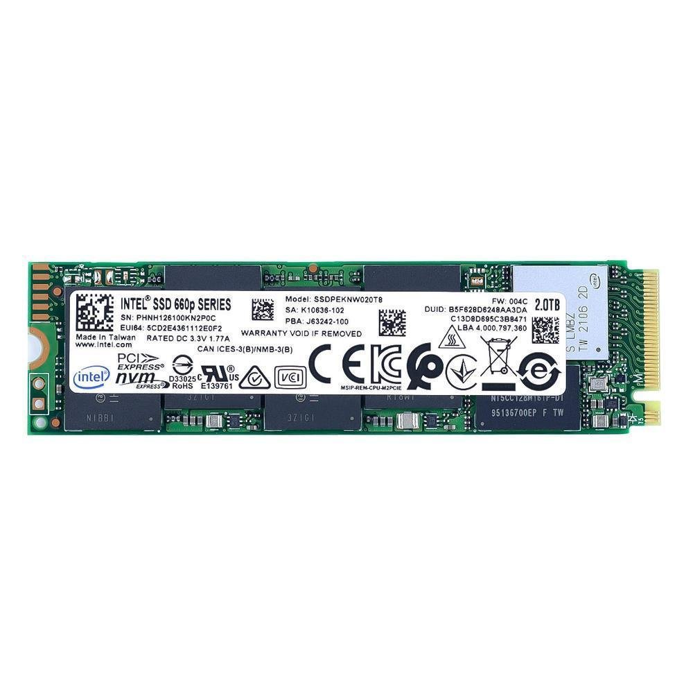 SSD Intel 660p 2TB, M.2 2280, Nvme, Qlc Nand | KaBuM!