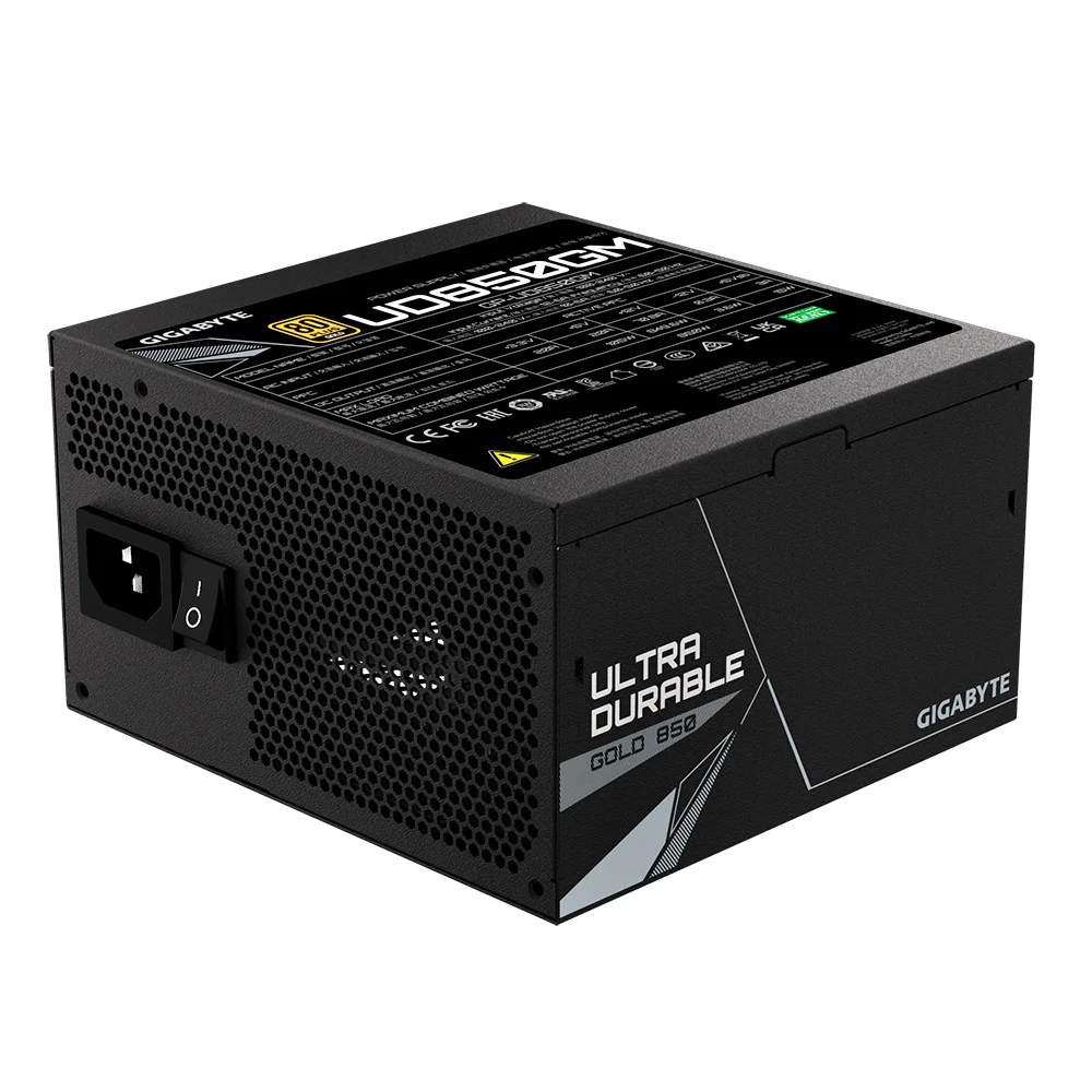 Imagem 3 de 5 do produto Fonte Gigabyte, 850W, 80 Plus Gold, Modular, PFC - GP-UD850GM