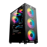 Gabinete Gamer Hayom Gb1729, ATX, Lateral e Frontal em Vidro Temperado, 4x Cooler, Preto é boa?