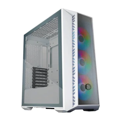 Gabinete Cooler Master Masterbox 520 Mesh, Mid tower, ATX, Lateral em Vidro, 3x Cooler Fan ArGB Inclusos - Branco