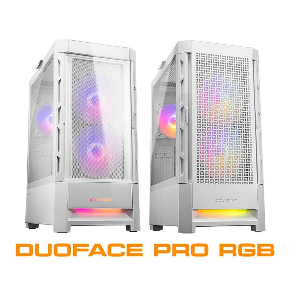 Imagem 2 de 5 do produto Gabinete Gamer Cougar Duoface, ATX, RGB, White - Ref.385zd10.0003