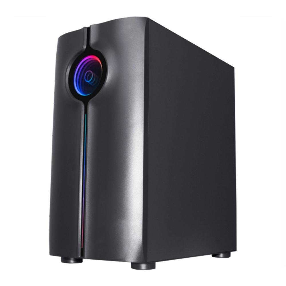 Imagem 4 de 5 do produto Gabinete Gamer K-mex Reactor Infinite Ii Cg-01me, USB 2.0, Led RGB, Preto - Cg01merh0010b0x
