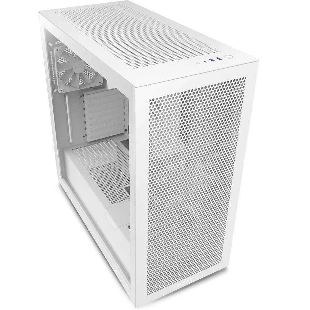 Imagem 3 de 5 do produto Gabinete Gamer Nzxt Flow Branco Cm-h71fw-01