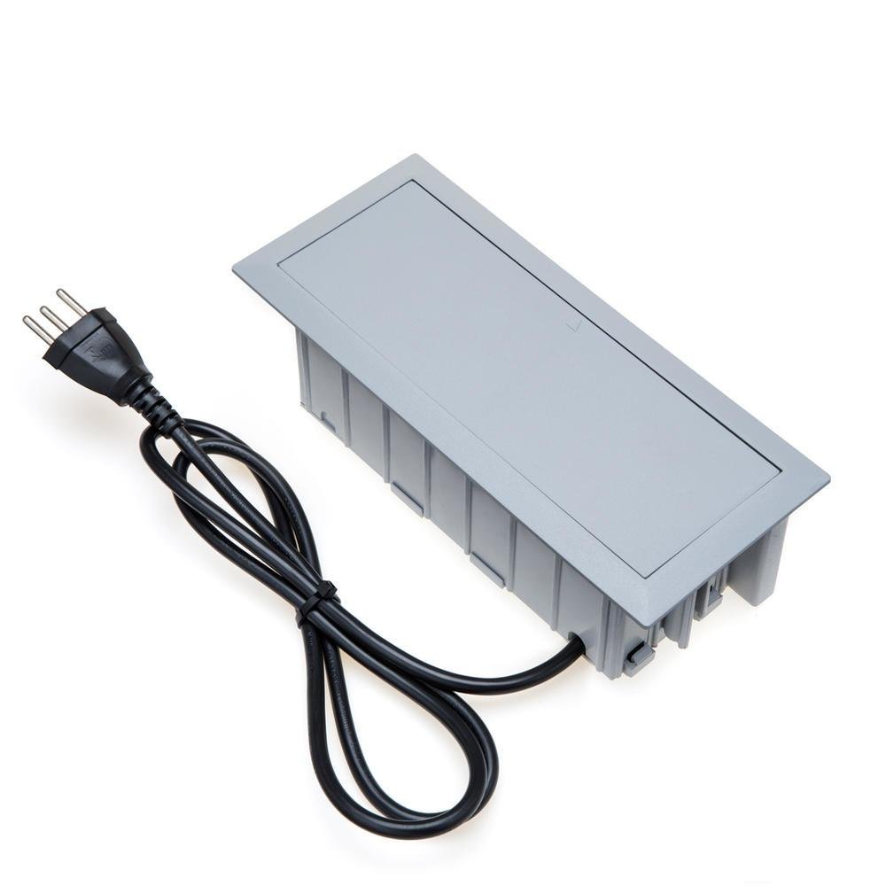 Imagem 2 de 2 do produto Caixa De Tomada, 7 Blocos EMButir, 5 Tomadas 10a, 3 Usb 5.2a Cz