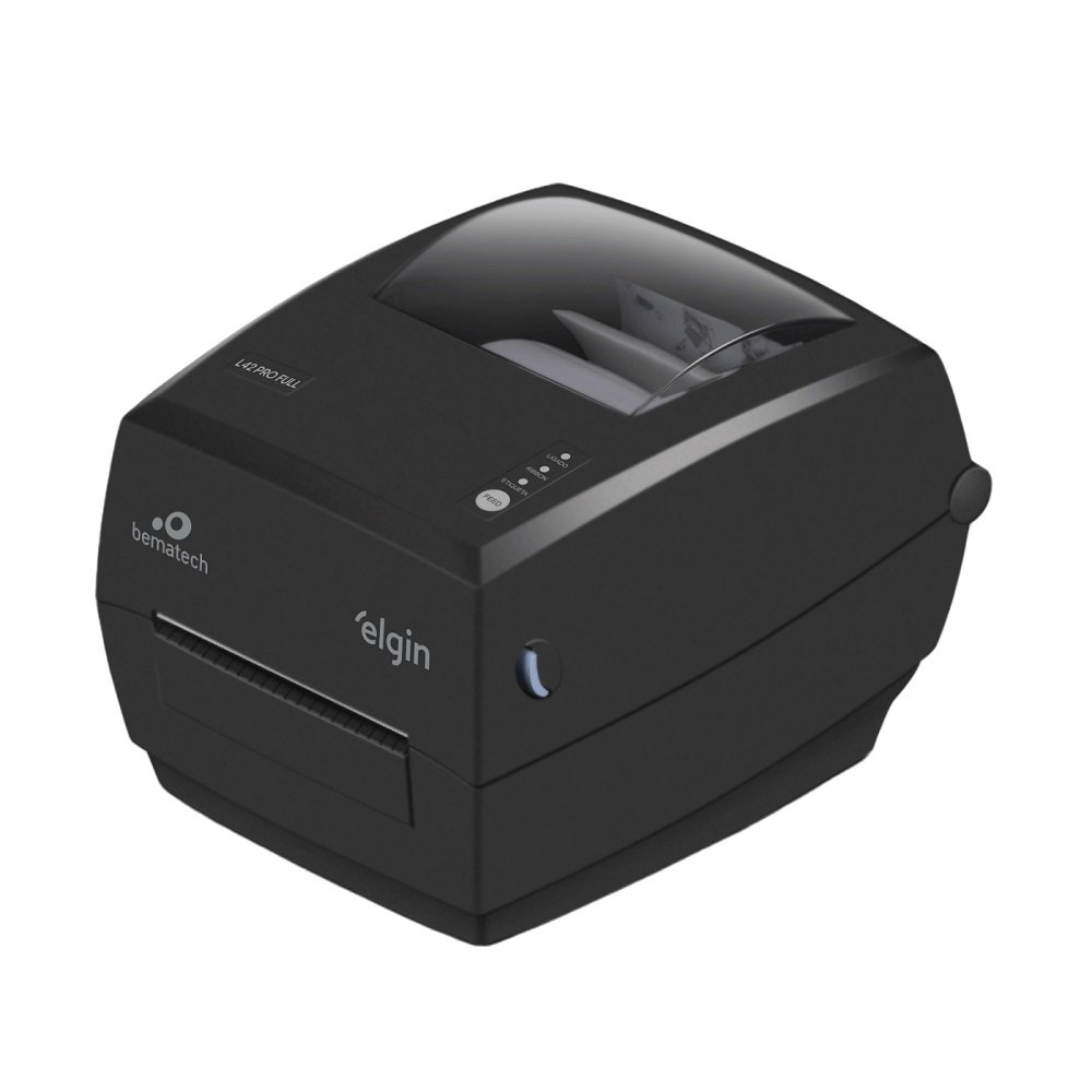 Impressora Térmica De Etiquetas Elgin L42 Pro Full, USB, Ethernet E Serial, Preta