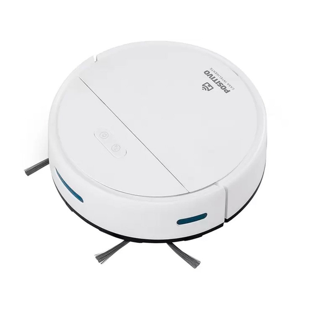 Smart Aspirador Robô Positivo Wbr3, Bivolt, Wi-fi, Assistente De Voz, Branco