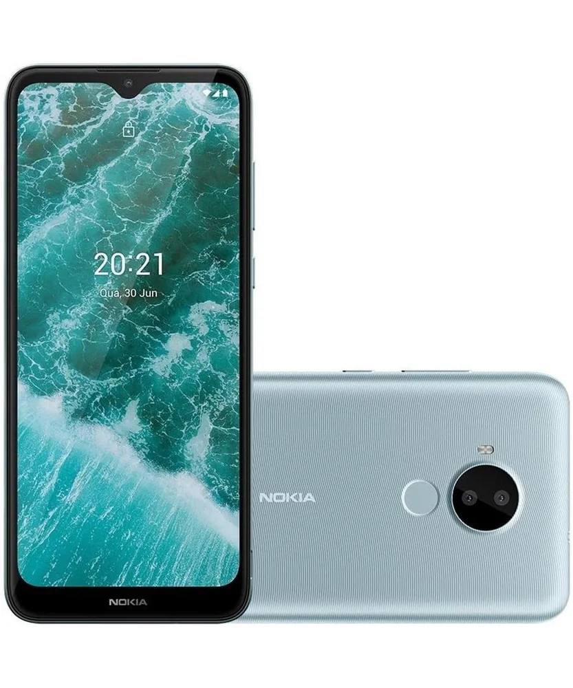 Imagem 2 de 3 do produto Smartphone Nokia C30, 64GB, 2GB RAM, Câmera 13MP, Tela 6.8 Polegadas, Dual Chip, 4G, Branco