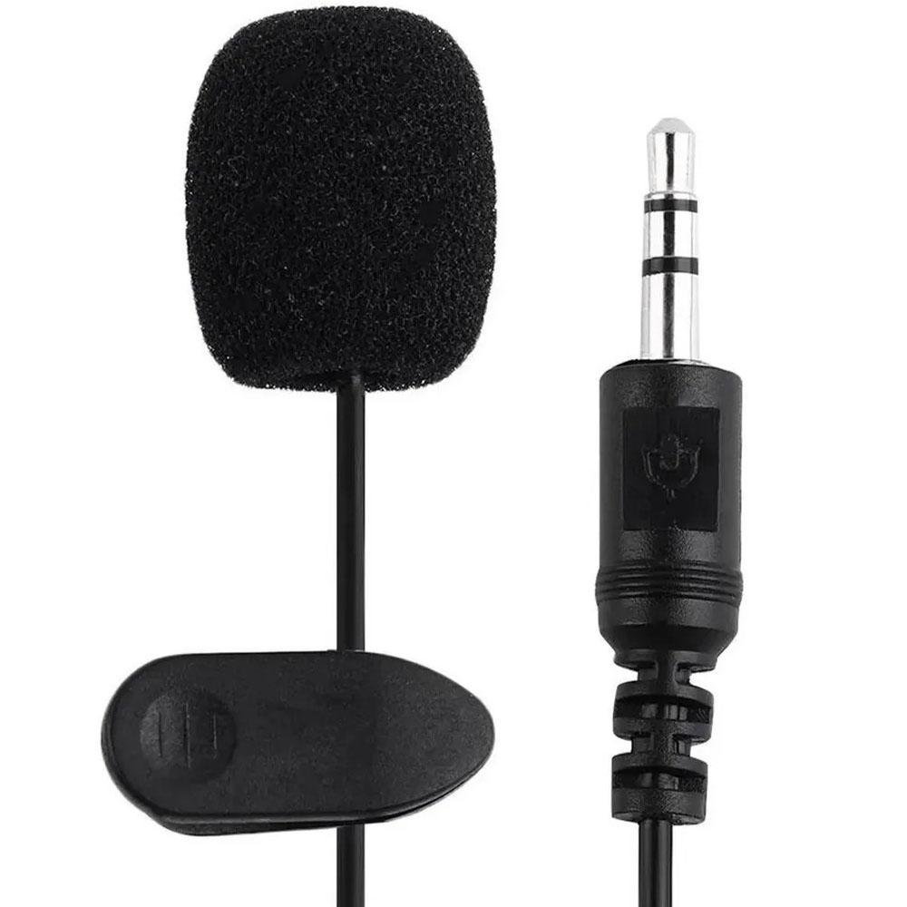 Microfone De Lapela Lotus, P2, 3,5mm, Preto