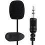 Microfone De Lapela Lotus, P2, 3,5mm, Preto