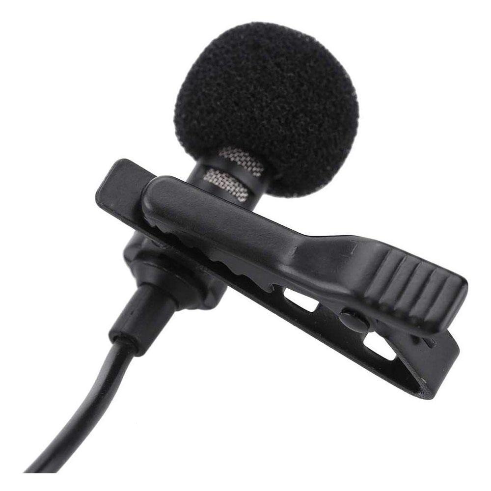 Microfone De Lapela Lotus, P2, 3,5mm, Preto