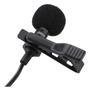 Microfone De Lapela Lotus, P2, 3,5mm, Preto
