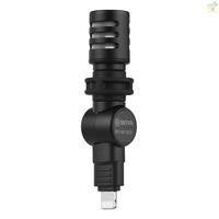 Microfone Condensador Boya By-m100d, Conector Lightning IOS, Preto