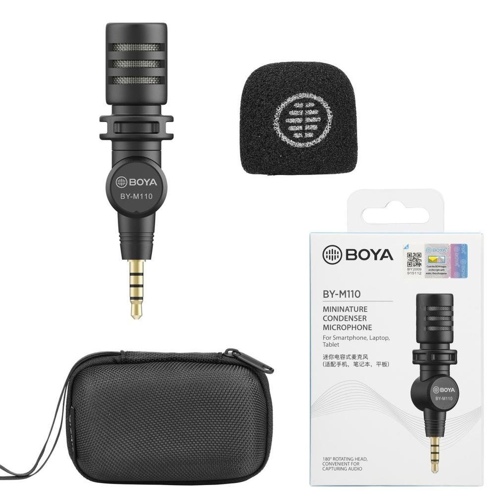 Imagem 4 de 5 do produto Microfone Condensador Boya By-m100d, Conector Lightning IOS, Preto