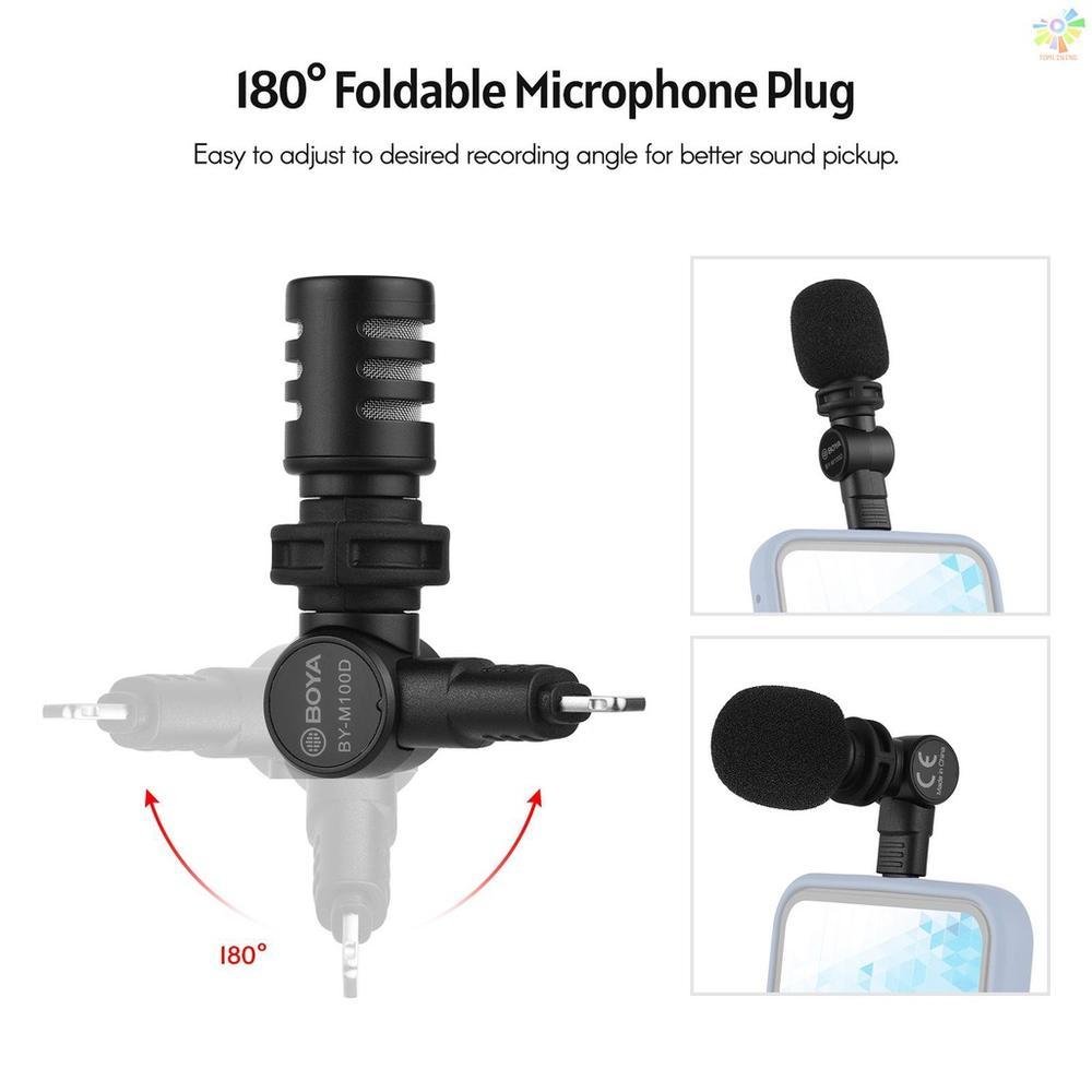 Imagem 5 de 5 do produto Microfone Condensador Boya By-m100d, Conector Lightning IOS, Preto