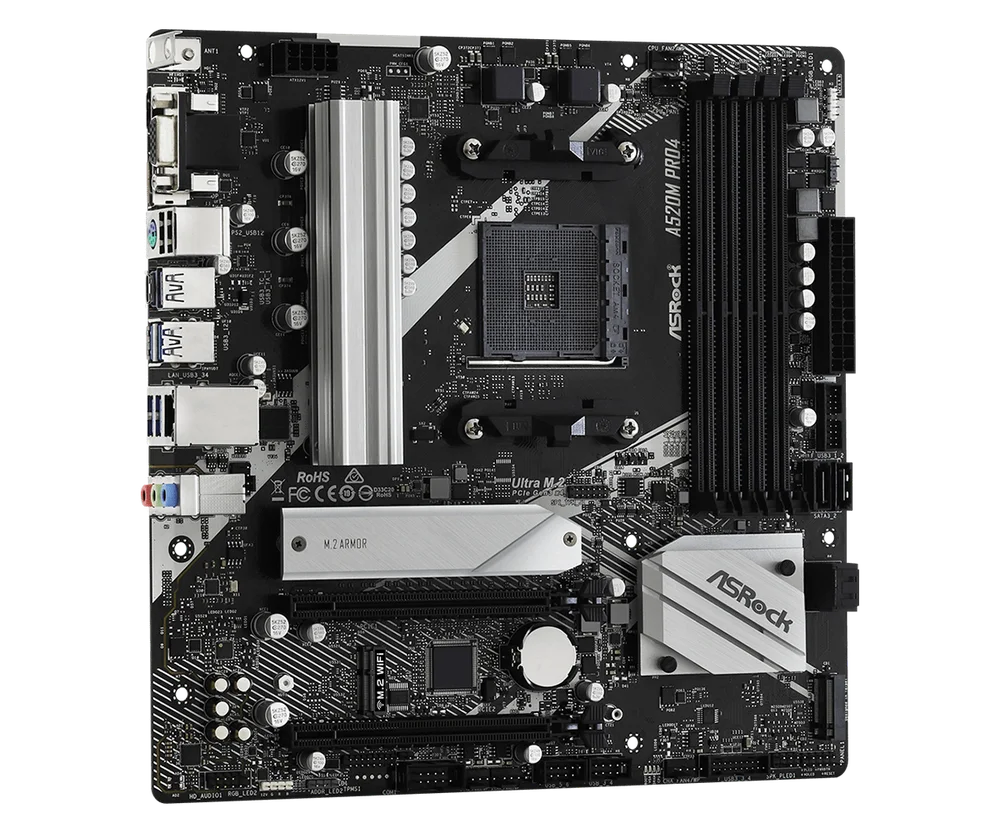 ASRock A520M PRO4 マザーボード 新品未開封 PlacaMe Asrock A520m Pro4 KaBuM