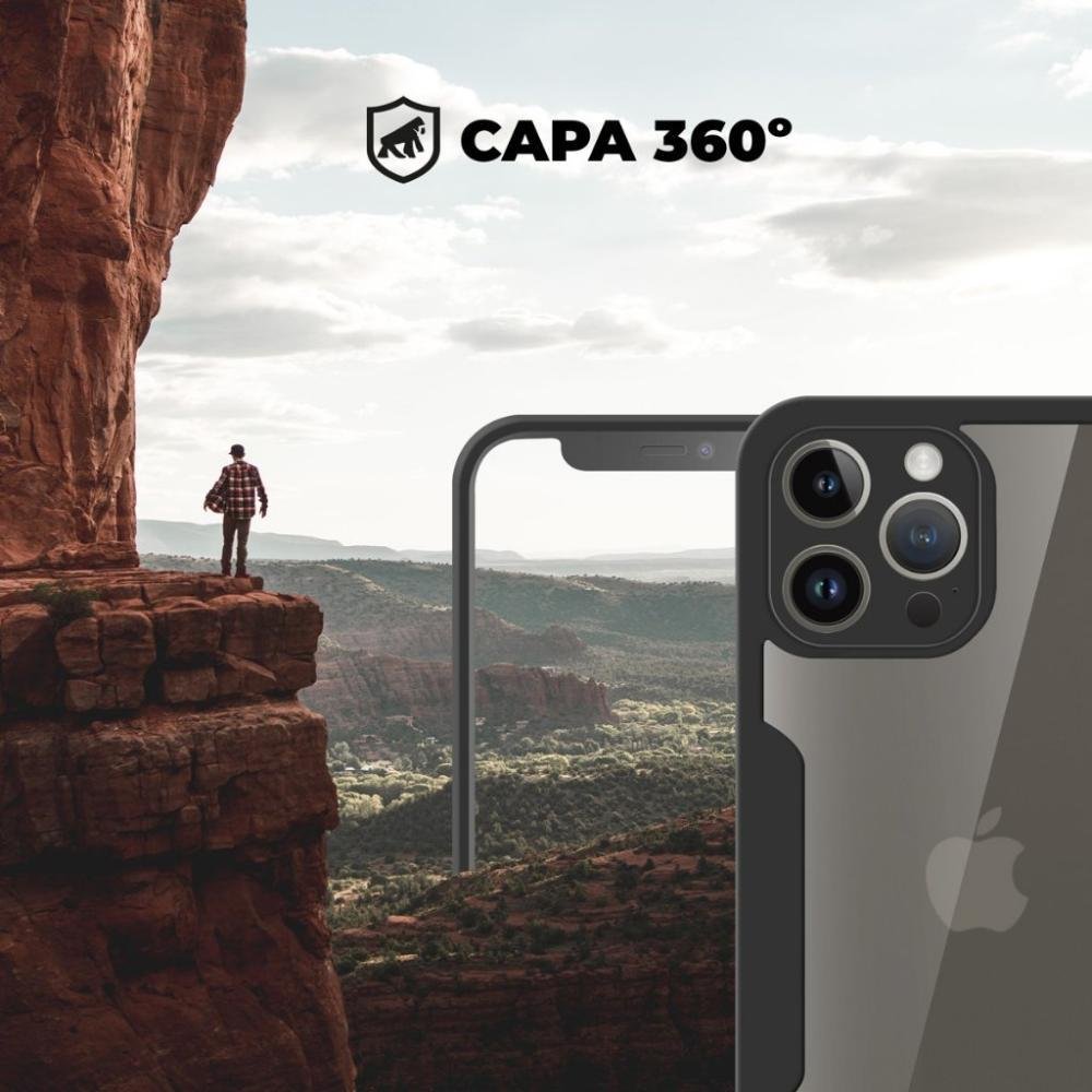Imagem 2 de 5 do produto Capa 360 Para Iphone 13 Pro - Preta - Gshield