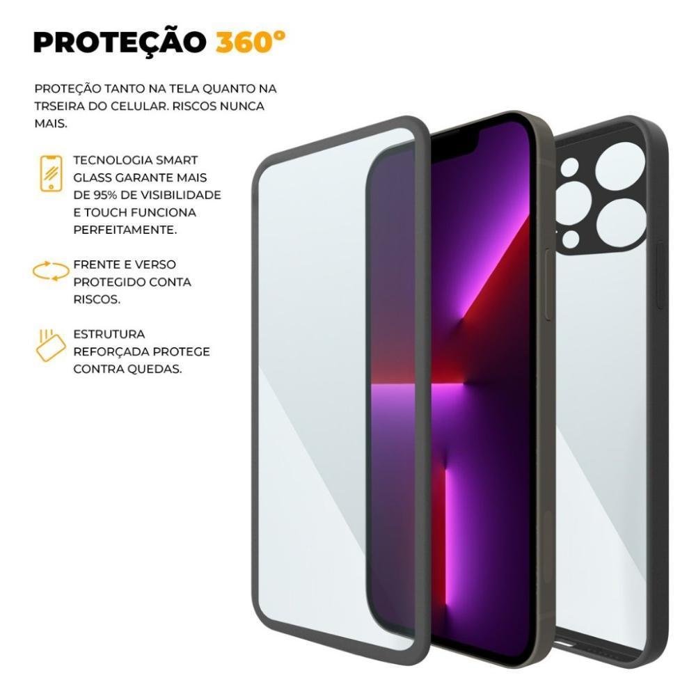 Imagem 5 de 5 do produto Capa 360 Para Iphone 13 Pro - Preta - Gshield