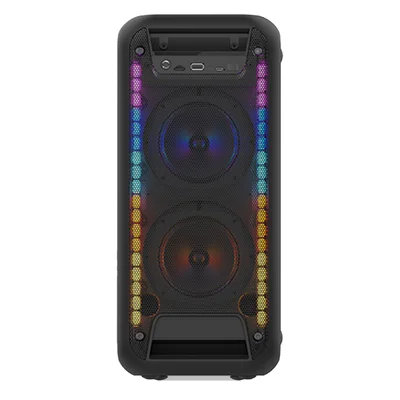 Caixa De Som Amplificada Sumay Rainbow, 80w, Bluetooth, Display de LED, USB, Preto