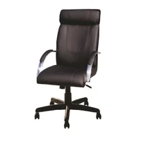 Cadeira Ergodecor Giratória Escritório Vicenza Presidente Preta Relax Base Preta C/ Rodizio. 100% Nacional