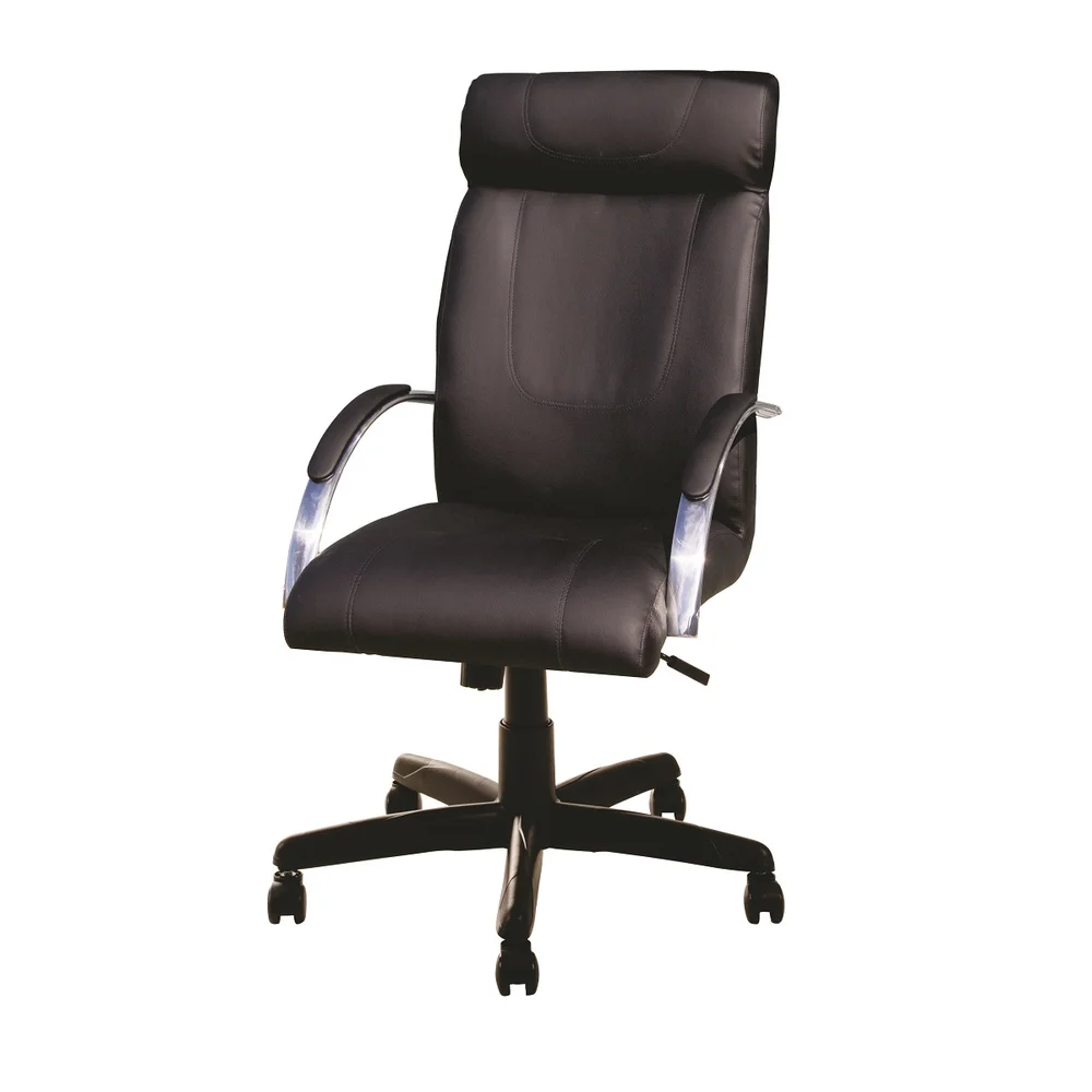 Cadeira Ergodecor Giratória Escritório Vicenza Presidente Preta Relax Base Preta C/ Rodizio. 100% Nacional