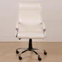 Cadeira Ergodecor Giratória Escritório Havana Presidente Facto suporta até 130kg Branco Relax Base Cromada C/ Rodizio, 100% Nacional