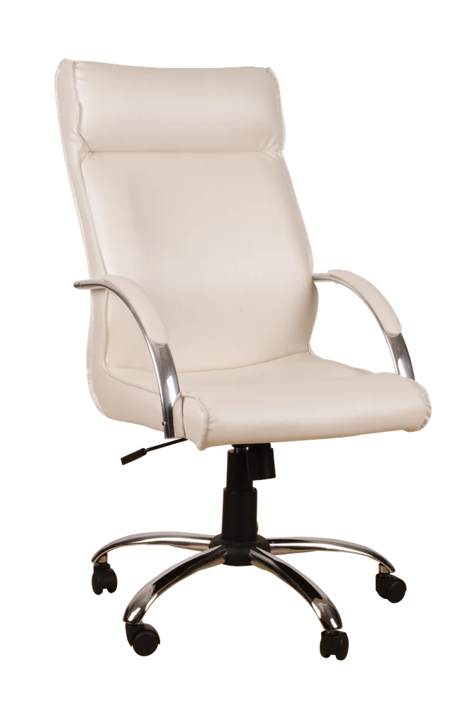 Cadeira Ergodecor Giratória Escritório Havana Presidente Facto suporta até 130kg Branco Relax Base Cromada C/ Rodizio, 100% Nacional Cadeira Ergodecor Giratória Escritório Havana Presidente Facto suporta até 130kg Branco Relax Base Cromada C/ Rodizio, 100% Nacional