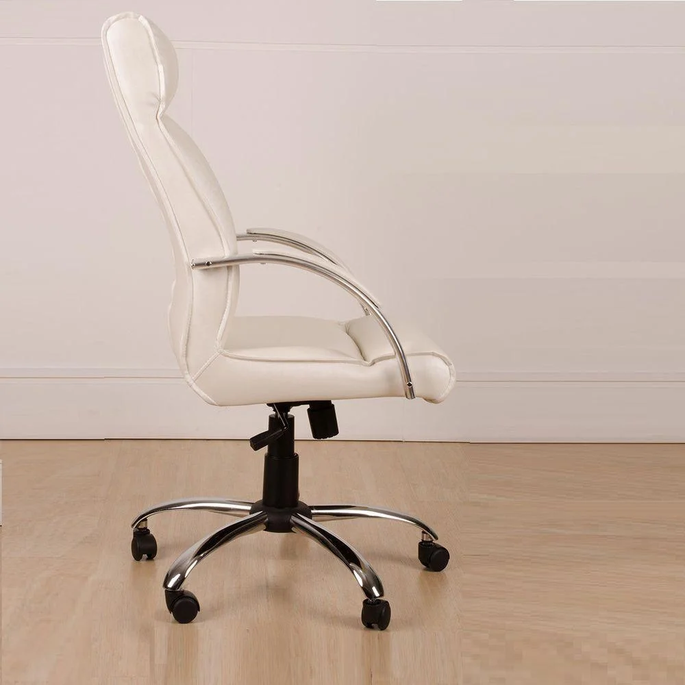 Cadeira Ergodecor Giratória Escritório Havana Presidente Facto suporta até 130kg Branco Relax Base Cromada C/ Rodizio, 100% Nacional Cadeira Ergodecor Giratória Escritório Havana Presidente Facto suporta até 130kg Branco Relax Base Cromada C/ Rodizio, 100% Nacional