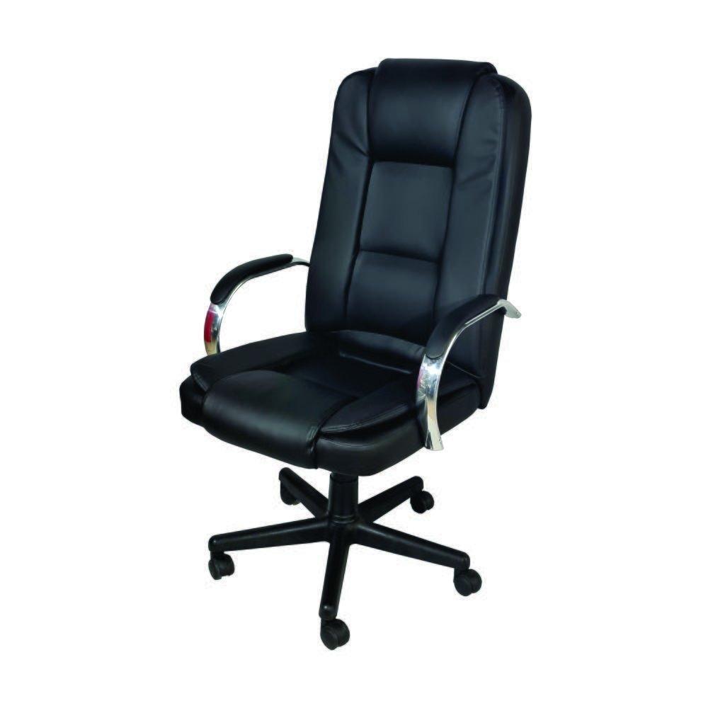 Cadeira Giratória Ergodecor Escritório Euro Presidente, Até 130KG, Relax, Rodizio, Preta Cadeira Giratória Ergodecor Escritório Euro Presidente, Até 130KG, Relax, Rodizio, Preta