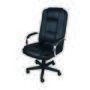 Cadeira Giratória Ergodecor Escritório Euro Presidente, Até 130KG, Relax, Rodizio, Preta