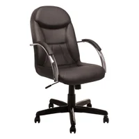 Cadeira Ergodecor Giratória Escritório Day Presidente suporta até 130kg Preta Relax Base Preta C/ Rodizio, 100% Nacional