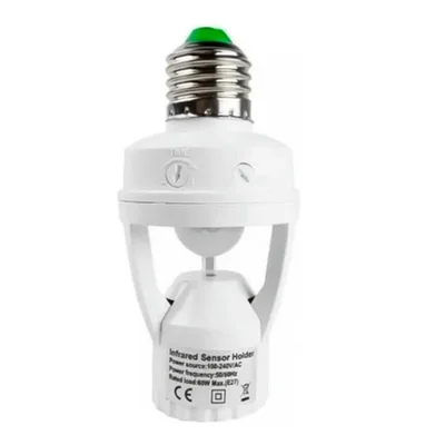 Sensor de Presença Externo Luatek, Alcance até 6m, Branco