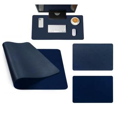 Mouse Pad Desk Pad Gamer, Tapete De Mesa 70x30cm, Impermeável Antiderrapante, Azul Marinho