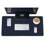 Mouse Pad Desk Pad Gamer, Tapete De Mesa 70x30cm, Impermeável Antiderrapante, Azul Marinho