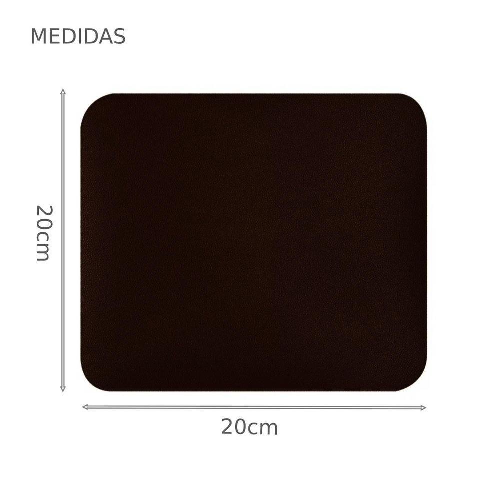 Mouse Pad Gamer, Tapete De Mesa 20x20cm, Impermeável Antiderrapante, Café Mouse Pad Gamer, Tapete De Mesa 20x20cm, Impermeável Antiderrapante, Café