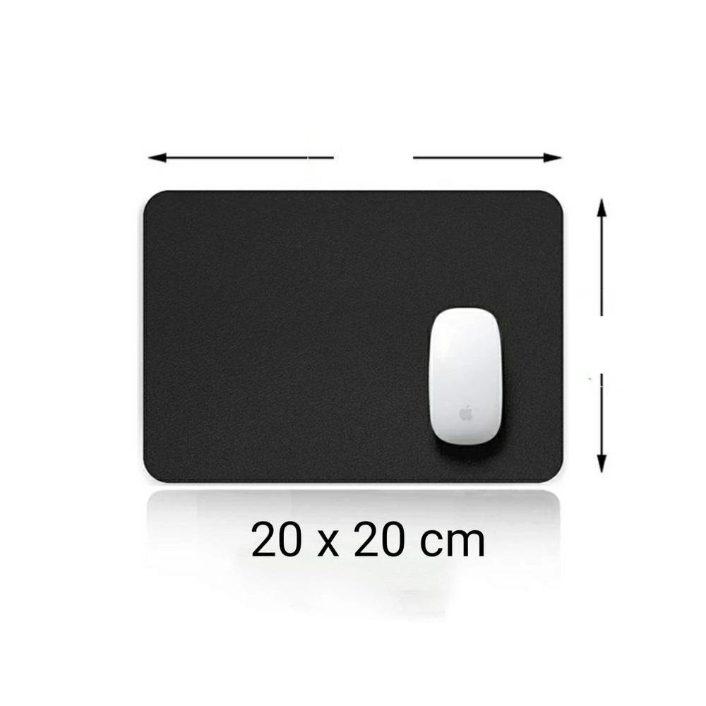 Imagem 4 de 4 do produto Mouse Pad Gamer, Tapete De Mesa 20x20cm, Impermeável Antiderrapante, Preto