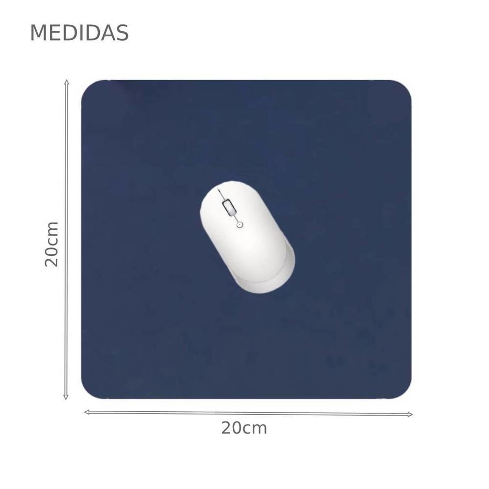 Mouse Pad Gamer, Tapete De Mesa 20x20cm, Impermeável Antiderrapante, Azul Marinho Mouse Pad Gamer, Tapete De Mesa 20x20cm, Impermeável Antiderrapante, Azul Marinho