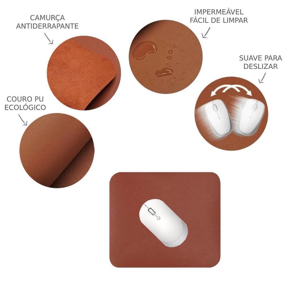 Mousepad Gamer, Tapete De Mesa 25x20cm, Impermeável Antiderrapante, Marrom Castor Mousepad Gamer, Tapete De Mesa 25x20cm, Impermeável Antiderrapante, Marrom Castor