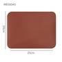 Mousepad Gamer, Tapete De Mesa 25x20cm, Impermeável Antiderrapante, Marrom Castor